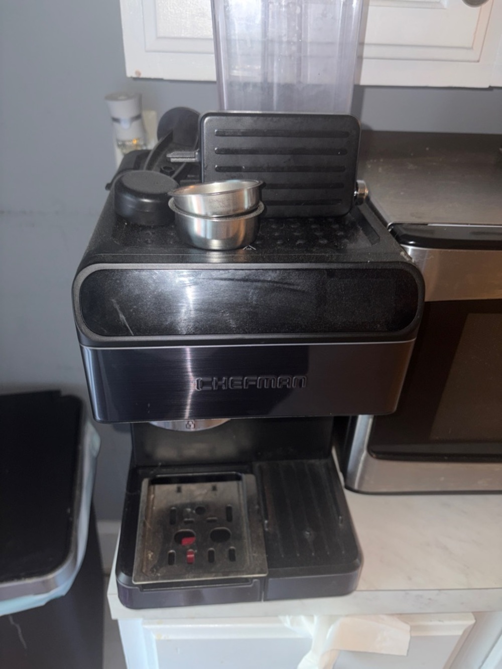 Chefman Stainless Steel Espresso Machine - Black